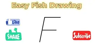 How to Draw Easy Fish Step by Step | F Se Fish Drawing | Simple Fish Sketch