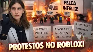 PROCURANDO PROTESTOS CONTRA O FELCA NO ROBLOX!! -- GAMEPLAY #16 -- Feat. Lolzinha