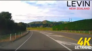 Levin to Palmerston North, New Zealand complete Scenic Drive 4K