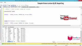 09- ORDER BY Clause In SQL SERVER In HINDI | How To Use Order By In SQL SERVER In HINDI | ORDER By