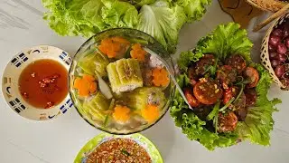 Bạn đã thử nấu canh khổ qua với nước dừa chưa? Cơm nhà hôm nay 🍚 Chả cá hai món