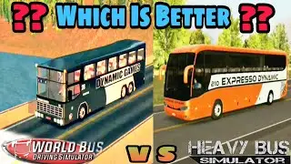 🔴World Bus Driving Simulator | VS | Heavy Bus Simulator | comparison Which is Better ??