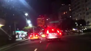Rio de Janeiro night tour. Copacabana and Ipanema on Porsche 993