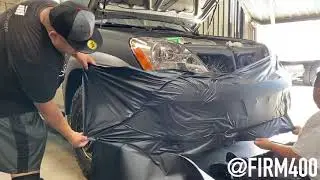 2007 LEXUS GX470 FRONT BUMPER WRAP AVERY DENNISON MATTE BLACK VINYL