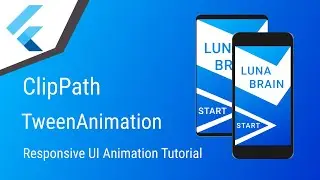 Flutter tutorial | Responsive animation using ClipPath and TweenAnimationBuilder