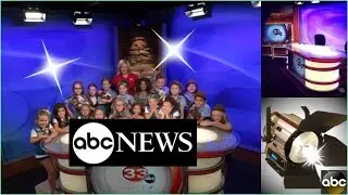 Broadcast studio lighting for TV news, newsroom set design