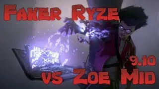 Faker - Ryze vs Zoe Mid - LoL Season 9 KR Ranked | League Of Legends