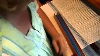 Nancy Today: weaving birdseye pattern (weaving 110) ASMR weaving