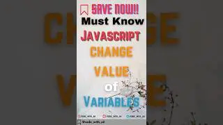 Javascript me value change kaise kre #shortsvideo #javascript #learning #trendingshorts