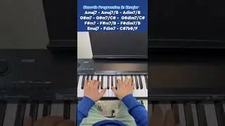 Smooth progression in Amajor 🎹✨❤️#piano #learning #musician #chords #progression