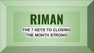 Keys To Closing Monthly Strong (ND Tim Herr & P-Danny Bae)