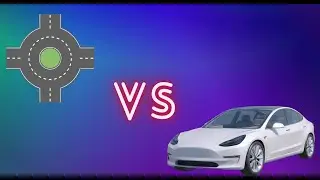 FSD '21 Model Y BETA version 11.4.4 vs newly contracted roundabout