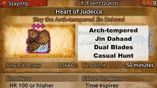 MH Wilds Arch Tempered Jin Dahaad Dual Blades Casual Hunt