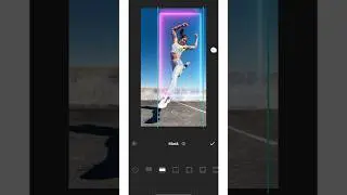 Jump through neon door tutorial @InShotApp  #editing
