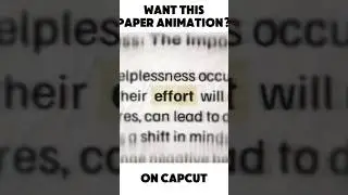 part 51 - Capcut paper animation tutorial #shorts #yiutubeshort #trending #viral #capcuttutorial