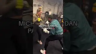 Michael B Jordan on the pads‼️👀 #michaelbjordan #michaeljordan #boxing