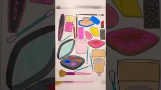 Coloring Makeup set | Coloring page