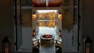 Cozy Lakeside Firelight 😊🌿🎶 Slow Relaxing Music for Deep Sleep, Meditation & Calm Mind