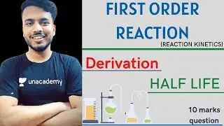 first order reaction || First order reaction b pharmacy || First order reaction derivation #sgsir