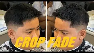 Short Textured Crop Fade Haircut Tutorial | Easy Fade Haircut Step by Step | Barber Tutorial