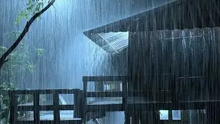 Adjusting to Sleep in 3 Minutes with Heavy Rain & Fierce Thunder on a Rickety Tin Roof in Wilderness