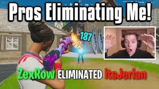 Reacting To Pro Players Eliminating Me In Fortnite! (Very Funny)