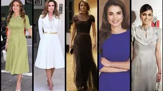 Queen Rania of jordan Royal Dresses style #fashion #royal #beauty
