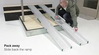 Folding Telescopic ramp 300 cm