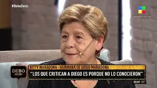 Kitty Maradona habló de los problemas de Diego con las drogas