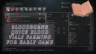 Bloodborne QUICK Early Game Blood Vial Farming!