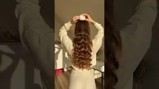 Overnight Heatless curls 💔💔💔 #longhair #hair #beautifulcurls #beauty #hairhack #hairstyle #top