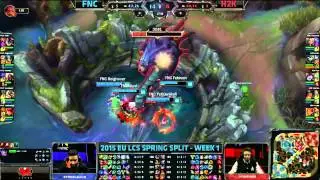 2015 EU LCS Fnatic Yellowstar Annie VS H2K Odoamne Irelia Highlights   2015 EU LCS Spring W1D2