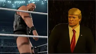 WWE 2K25: Stone Cold против Дональда Трампа &mdash; Трамп использует грязные приёмы