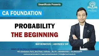 CA Foundation | Statistics | Probability - The beginning #smartroute #education #cafoundation #viral