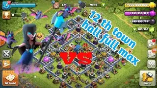 12 th town hall full max VS 100 Night Witch/by clash gangs/