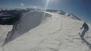 Lake chutes Breckenridge double black diamond extreme terrain crash