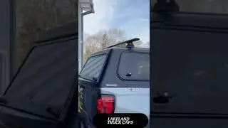 GMC Sierra + Venturous Ozark truck cap with Rhino-Rack Vortex Roof Rack