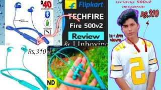 Techfire fire 500 v2 Neckband full Review | Best wireless Bluetooth