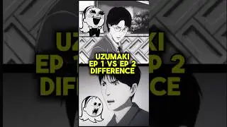 Uzumakis big difference between episodes #junjiito