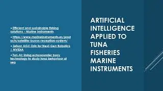 AI Tuna Fisheries - Echosounder Buoy App System - Marine Instruments