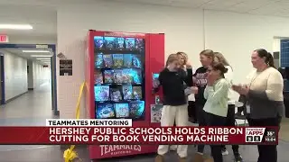 Hershey Public Schools celebrates new book vending machine