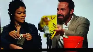Matt Damon Teyana Taylor Ben Affleck n a new movie called the rip  so they get to  just rip 😂😀