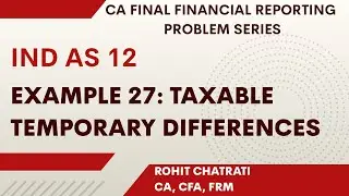 L15 - Taxable Temporary Differences - Example 27 - CA Final Financial Reporting
