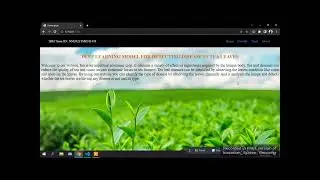 DEEP LEARNING FOR DETECTING DISEASES IN TEA LEAVES |Project demo- IBM| Nan mudhalvan.