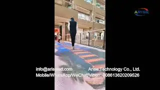 # interactiveleddisplay, #ledfloortilescreen, #floortilescreen ,Shenzhen ARISELED stage interactive