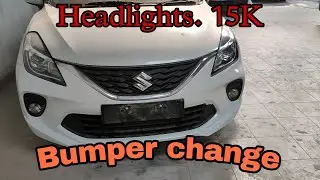 Baleno front bumper change.  bumper change kaise kre. baleno front bumper price.