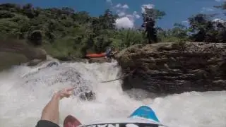 Werner Paddles-Wedged paddle in Ecuador, rescued and lives on.