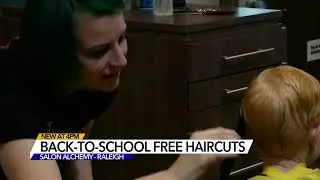 Salon, radio station team up for free haircuts to students in Raleigh