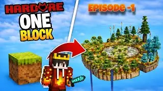 Minecraft PE || Hardcore - One Block || Ep -1 || In tamil?!@starlight1913 
