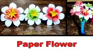 How to make Flower||Paper Flower||Stick Flower||SS Aura Craft